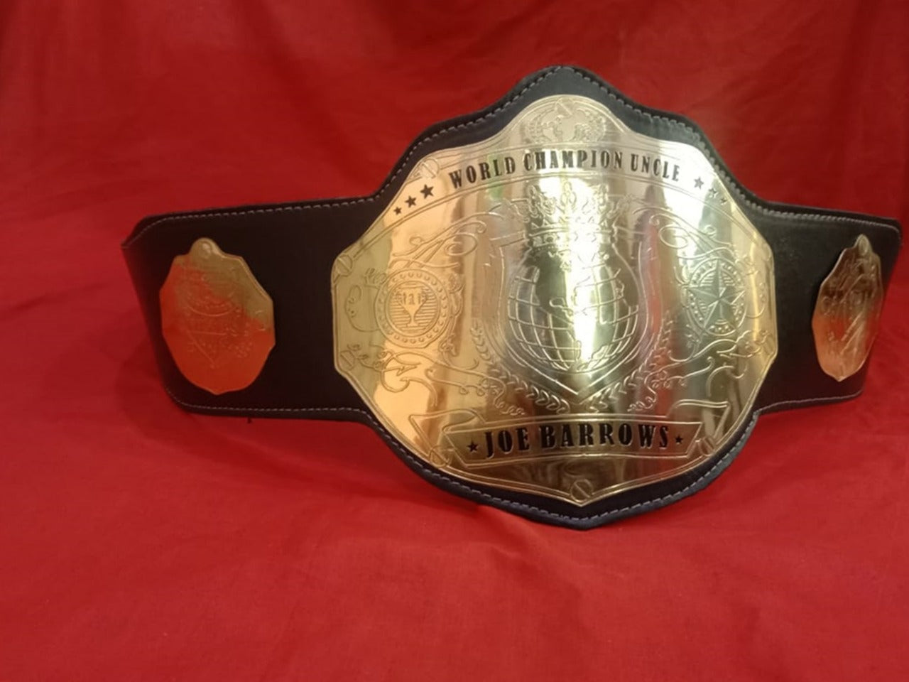 Custom Name and World Crown Logo Wrestling Championship Belt - Customize Wrestling Belts