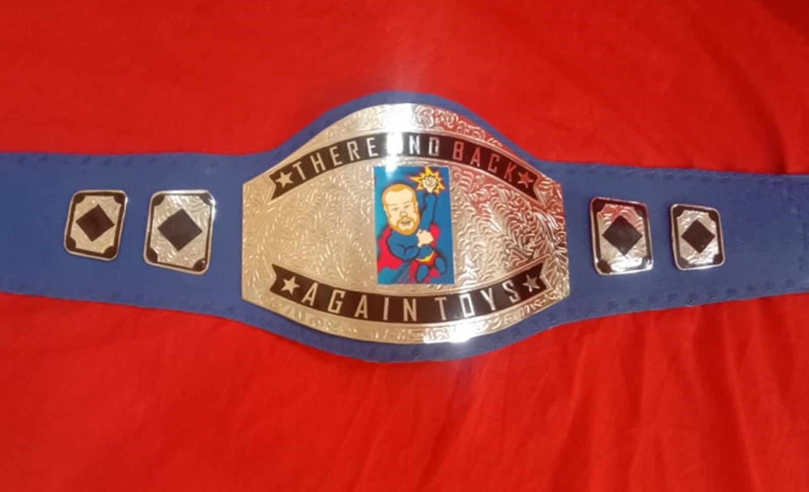 Custom Name and Super Character Logo Wrestling Championship Belt - Customize Wrestling Belts