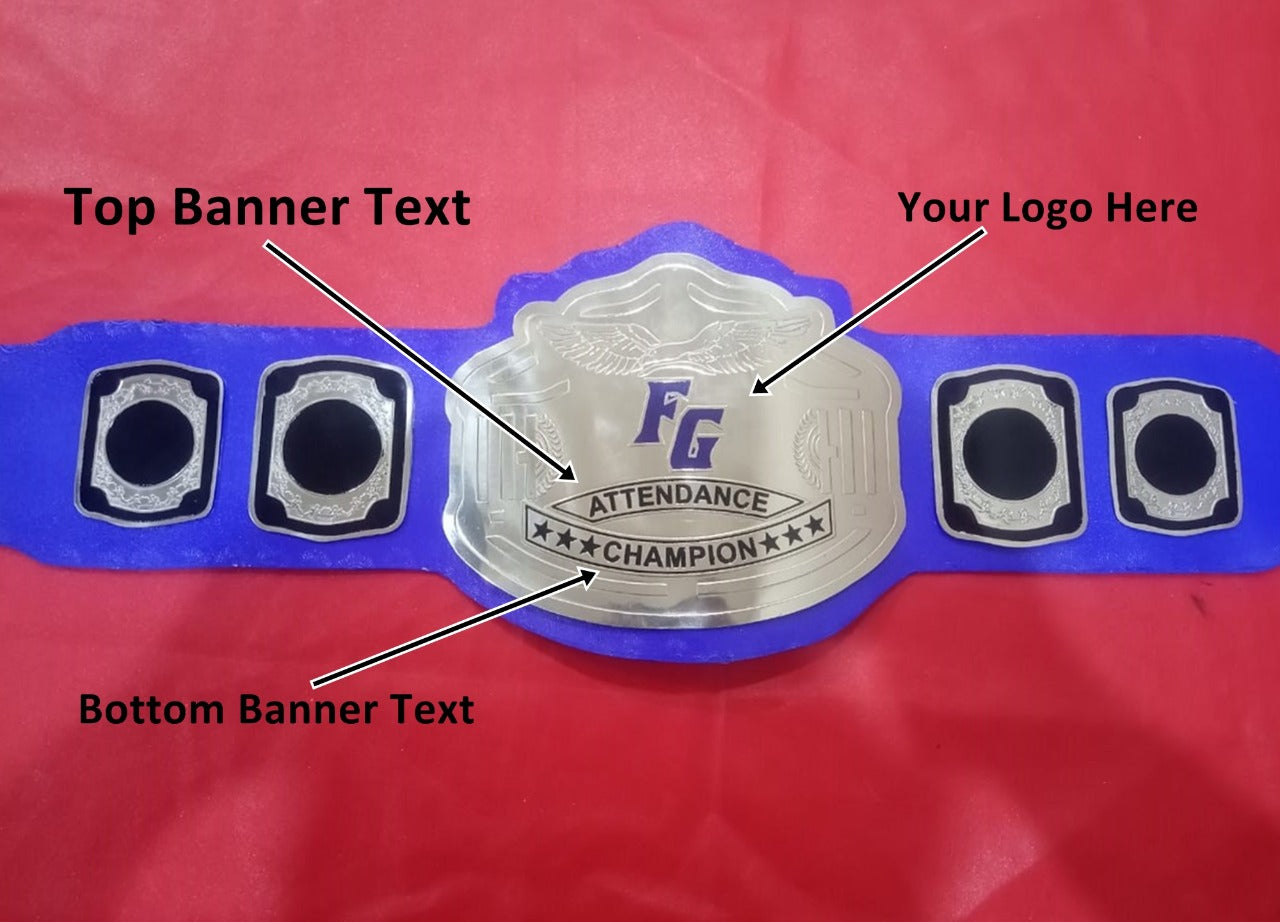 Custom Name and FG Logo For Organization Wrestling Championship Belt - Customize Wrestling Belts