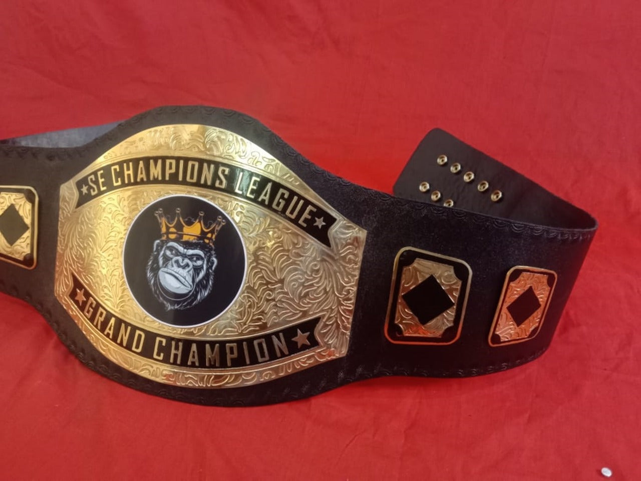 Custom Name and King Kong Crown Logo Wrestling Championship Belt - Customize Wrestling Belts