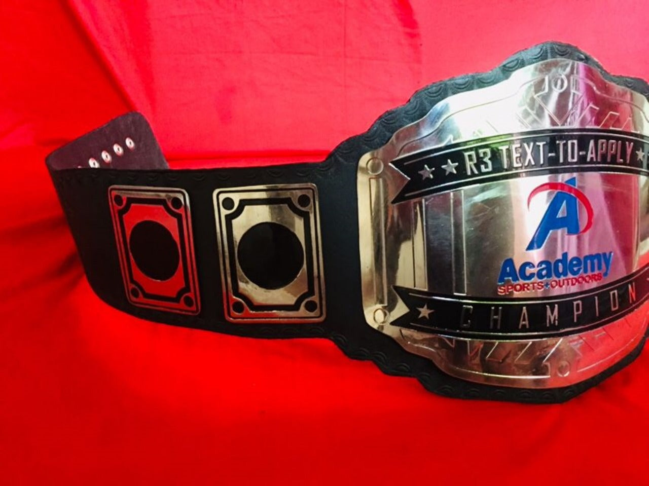 Custom Name And Academy Logo Wrestling Championship Belt - Customize Wrestling Belts