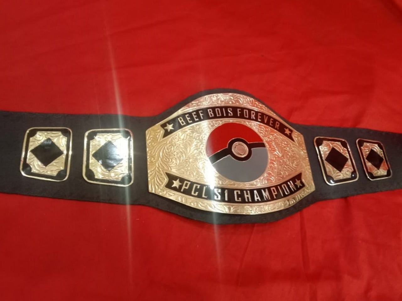 Custom Pokémon Ball Logo Wrestling Championship Belt - Customize Wrestling Belts